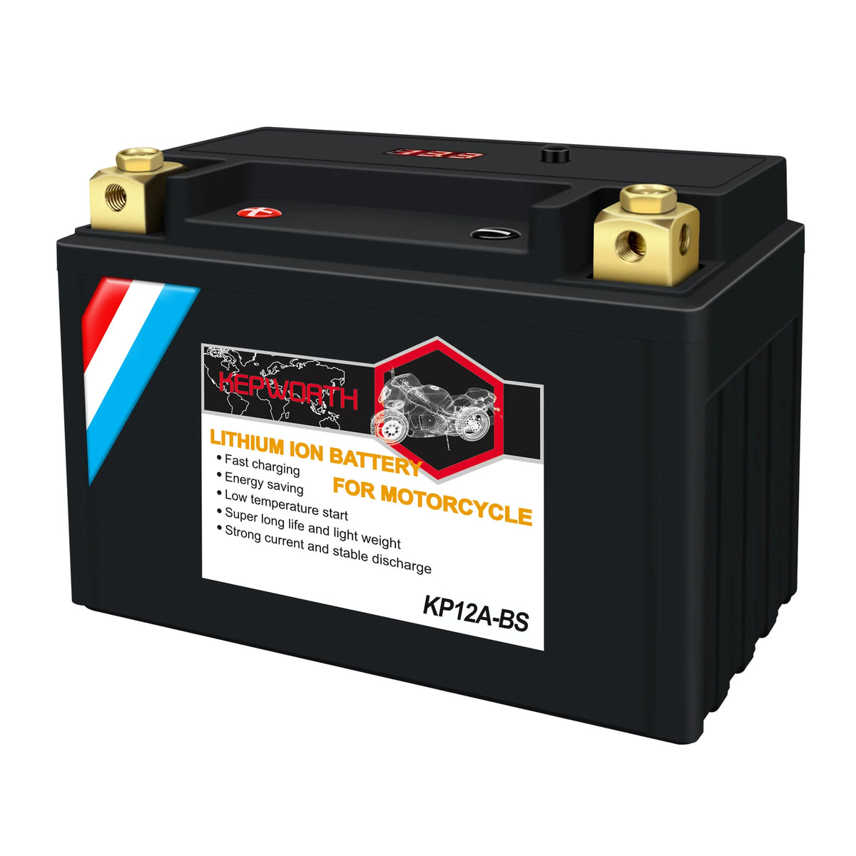 12A-BS ‎LiFePO4 Motorcycle Battery 12V 8Ah 450cca Powersports Battery Replacement for YTX12A-BS, ‎BT12A-BS, TR 78-1320, ATX12A