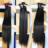 Queenlike 30 Inch Human Hair Bundles Brazilian Raw Hair Weave 1/3/4
