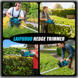 Brushless Electric Hedge Trimmer 3000RPM Cordless Garden Bush Trimmer 180°Rotatable Handle Power Tool For Makita 18V Battery Pin