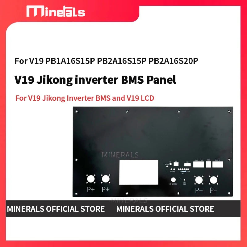 BMS Panel For V19 JK Inverter BMS and V19 LCD and V19 PB2A16S15P PB2A16S20P Jikong BMS