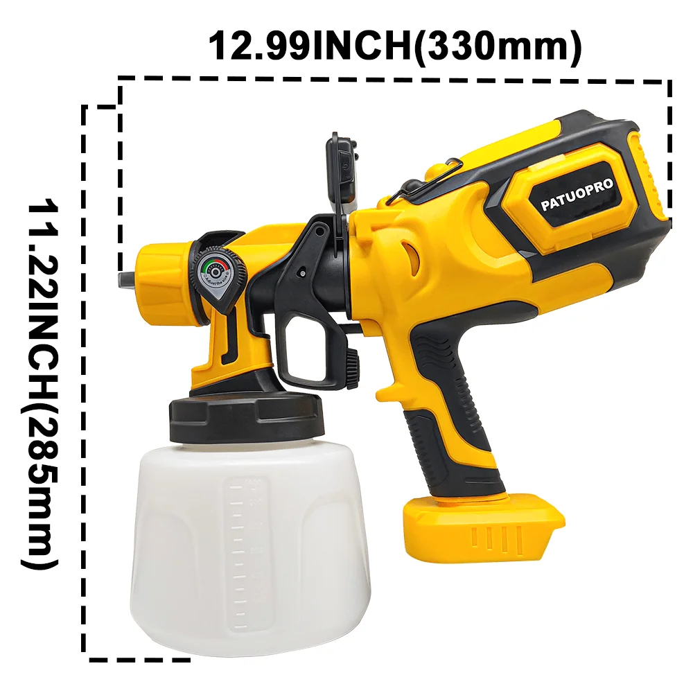 1400ML Cordless Spray Gun Electric Paint Sprayer Portable Auto Furniture Coating Airbrush Power Tool For Makita 18V Battery
