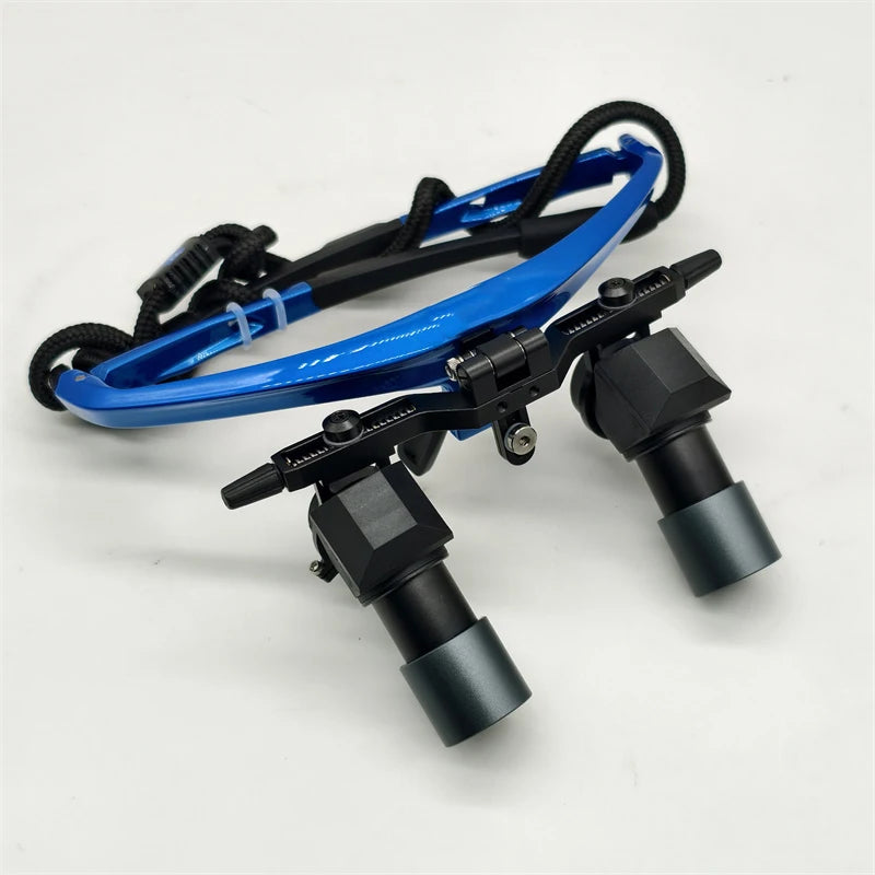 Adjustable-Angle DFK Dental Loupes 3.0X & 4.0X & 5.0X with Custom Diopter for Myopia & Presbyopia Ergonomic for Dental Lab