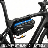 48V 36V Electric Scooter/Bicycle Battery 14Ah 12Ah 10Ah High Capacity Lithium ion Pack Triangle Case For 250-500W Motor