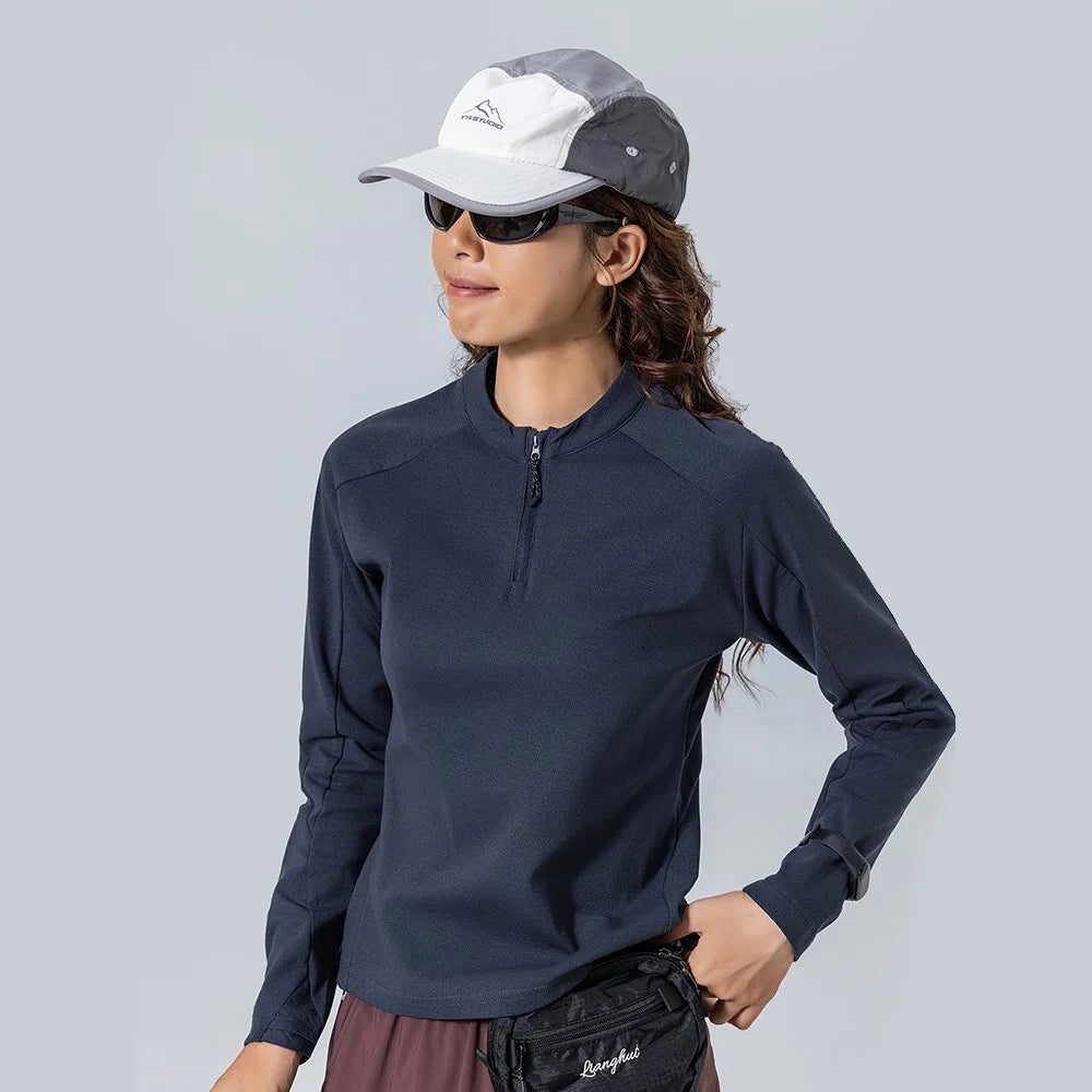 Outdoor Sport Quick Dry T Shirt Women Cycling Hiking Quick Dry Long Sleeve Fitness T-shirts Girl Y2k Streetwear Track T-shirts