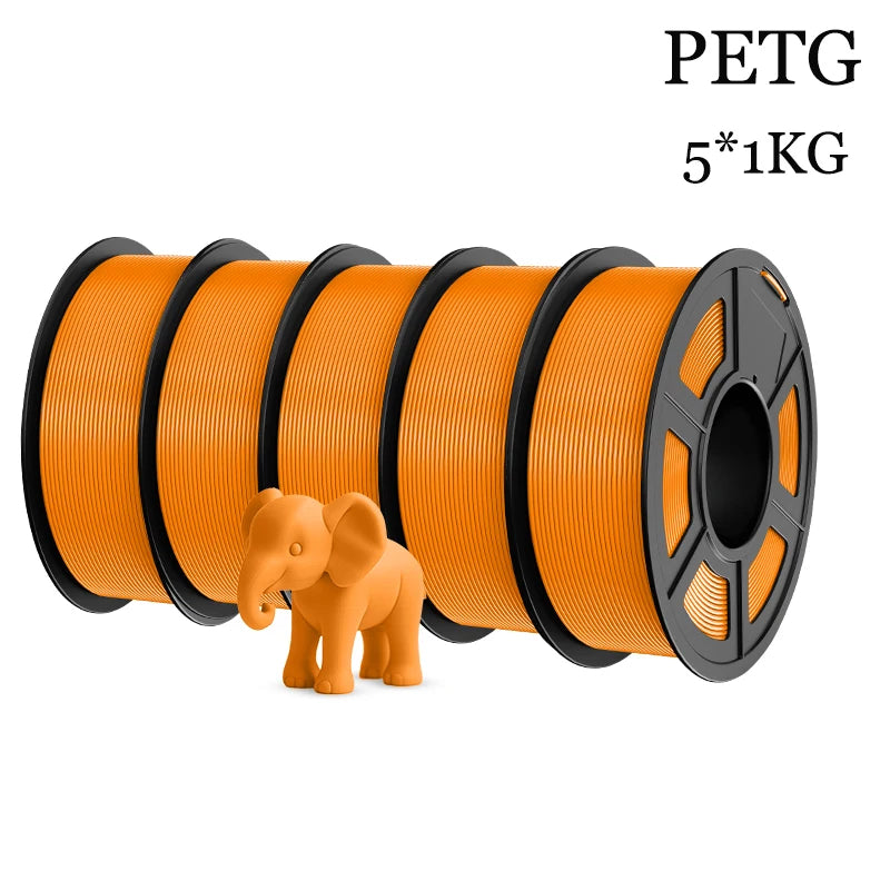 TECBEARS PETG 3D Printer Filament 5KG 1.75mm petg Multi color combination set FDM 3D Printer Materials DIY Gift From US UK DE