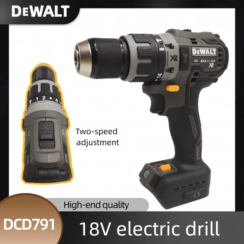 DEWALT DCD791 Compact Cordless Drill Brushless Motor Drill Screwdriver Multi functional Drive Home Rechargeable Electric Tools