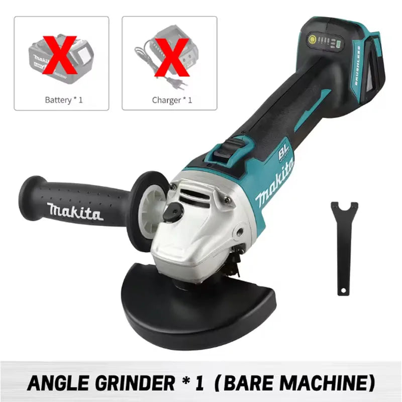 Makita DGA504 18V Brushless Lithium Electric Angle Grinder High Power Rechargeable Polishing & Cutting Machine