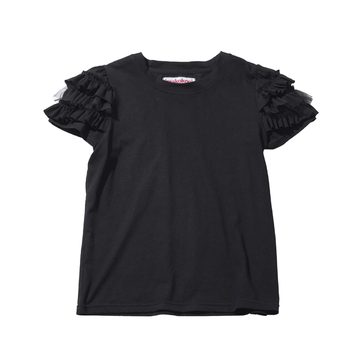 IMAKOKONI Female clothing women's t‑shirts for woman Round Neck Short Ruffled Sleeve Loose Fit Casual Solid Color Ladies Tee Top