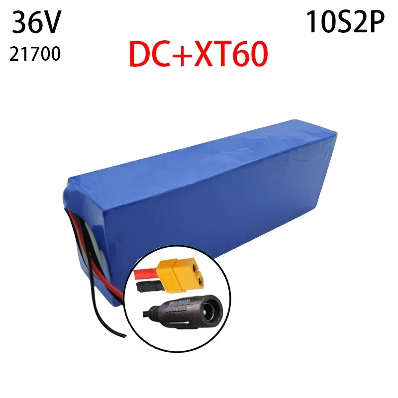 10S2P 36V 30Ah Suitable for Motorcycle Electric Bicycle 21700 5C Rechargeable Lithium Battery Pack, Suitable for Scooter BMS