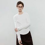 TOYOUTH Women Long-Sleeve T-Shirts 2025 Winter NewAsymmetric Short Slim Stylish Thin Fleece Warm Long-Sleeve Base-Layer Top