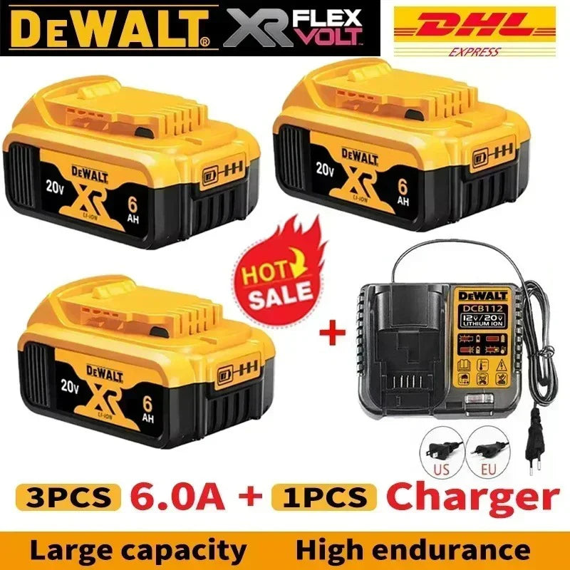 New 100% Original Dewalt 9.0Ah 20V/60V Power Tool Battery DCB206 DCB206 DCB205 DCB200 DCB203 For Dewalt power tool