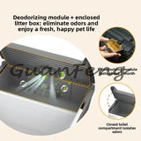 Durable automatic cat litter box, oversized splash-proof smart cat toilet high quality