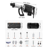SucceBuy Demolition Jack Hammer 2800 W Powerful Electric Jackhammer 1200 BPM Concrete Breaker with Carrying Case Gloves