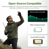 Heltec Mesh Node T096 Case Kit with 3000mAh Battery nRF52840 SX1262 LoRa Ultra-low Power BLE GNSS 28dBm Meshtastic MeshCore