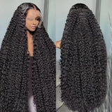 Transparent Lace Front Human Hair Deep Wigs 40 46 Inches 13x4 13x6 HD PrePlucked Brazilian Deep Wave Lace Frontal Wig for Women
