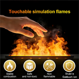 3D Realistic Water Vapor Fireplace Remote Control Electric Steam Fireplace Space-Saving Design Fits Any Corner firebox emission