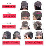 30Inch Body Wave Transparent 13x6 Lace Front Human Hair Wigs Remy Raw Indian Wavy 13x4 Lace Frontal Wig For Women Closure Wig