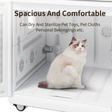 100L Foldable Pet Dog Dryer, 360° Efficient Automatic Quiet Box With Smart Temperature Control, Ideal For Cats Dogs