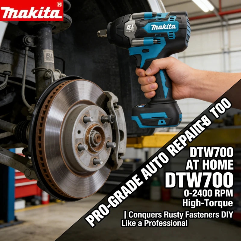 Makita 18V Lithium-Ion Impact Wrench DTW700 - Brushless Technology, Cordless Design, Maximum Torque Performance