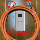 Seplos 50mm Square Millimet DIY Kits Power Inverter Cable Battery Energy Storage Connector Terminal Plug Copper Core Elbow Power
