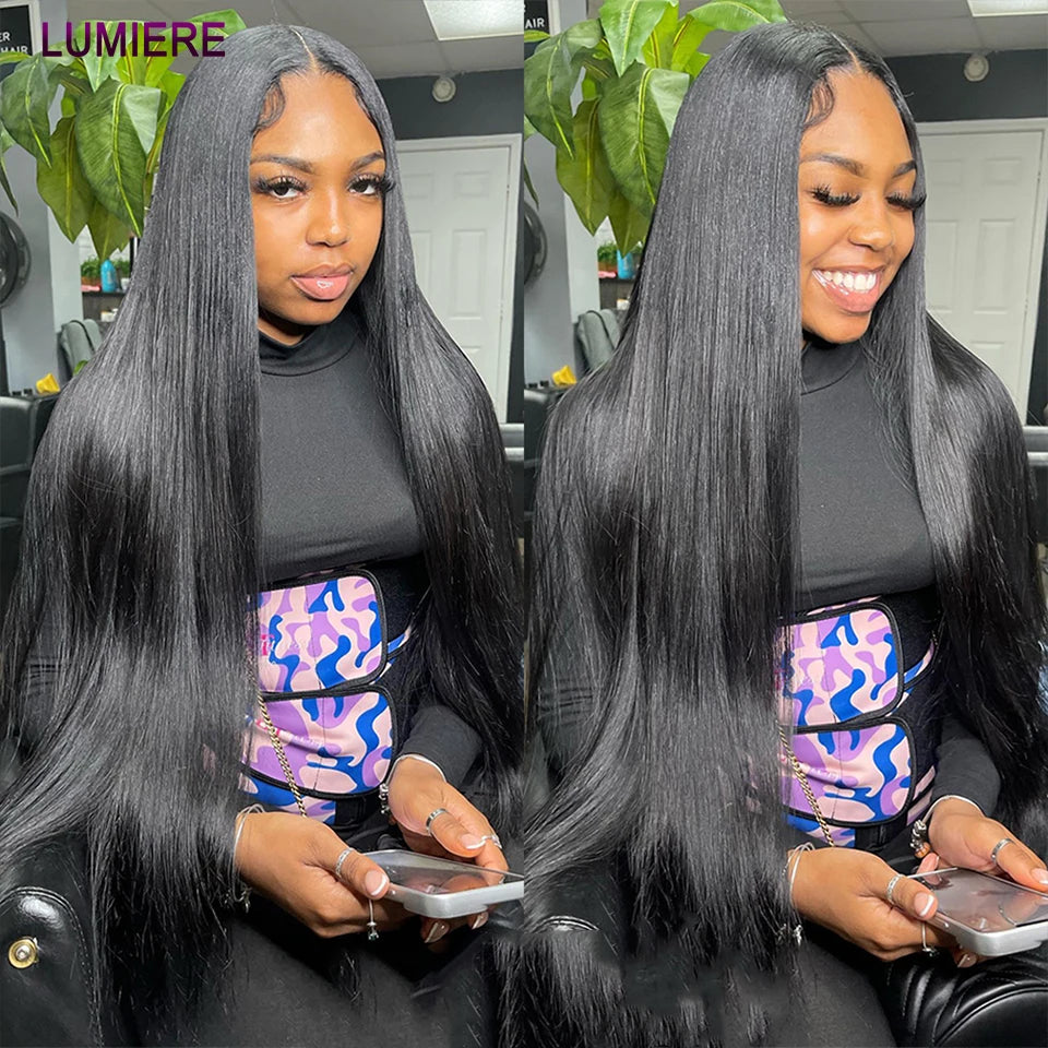 8-30 '' Wholesale Bone Straight Human Hair Bundle With Closure Frontal HD Transparent Peruvian Raw Virgin15A Hair Extension