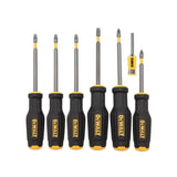 DEWALT DWHT62056-0 Magnetic Screwdriver Set (6Pcs): Magnetic Sleeve, Non-slip Handle, Phillips & Slotted