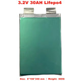 Gtk 3.2V 30AH 30A lifepo4 lithium battery cell lipo rechargeable pouch CCA free shipping for solar system DIY Repair pack