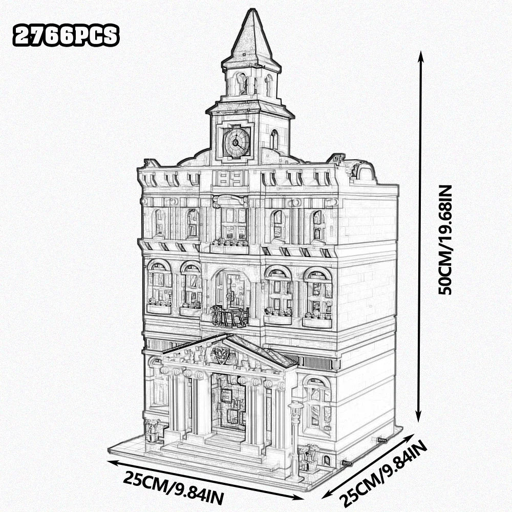 Creative Expert Brick Bank Street View Building Blocks Tudor Corner Assembly Downtown Diner Assembly Square Model Sets Toys Gift For Adults Room Decor 10251