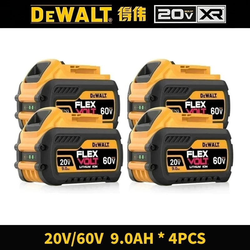 Original DeWALT 20V/60V 9Ah MAX FlexVolt Battery，for DCB606 DCB609 DCB205 DCB206 DCB182 Power Tool Replacement Battery.