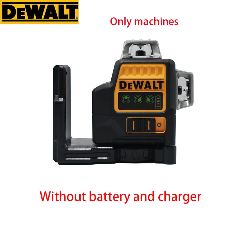Dewalt DW089LG 3 Sides*360 Degree Vertical 12 Lines Laser Level Horizontal Green Light Level Meter Outdoor 12V Lithium Battery