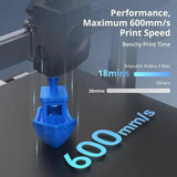ANYCUBIC Kobra 3 Max Combo FDM 3D Printer Multi Color with Up to 600mm/s Print Speed Auto Leveling Printer Size 420x420x500mm