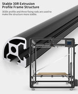 Tronxy VEHO-600 / PRO V3 Large Printing Szie 600*600mm 3D Printer Extrusion Profile Frame Structure Dual-axis Guide Railway