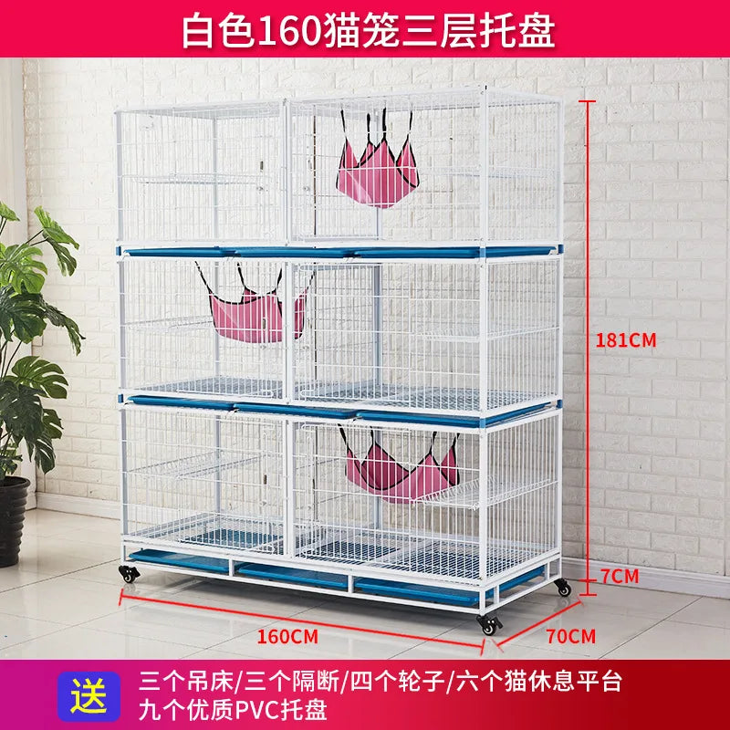 Cat cage Pet foster cage Inpatient cage Isolation cage Multi-layer cat cage Display cage