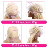 HD Transparent 613 Blonde Straight 200 Density 13x4 13x6 Lace Front