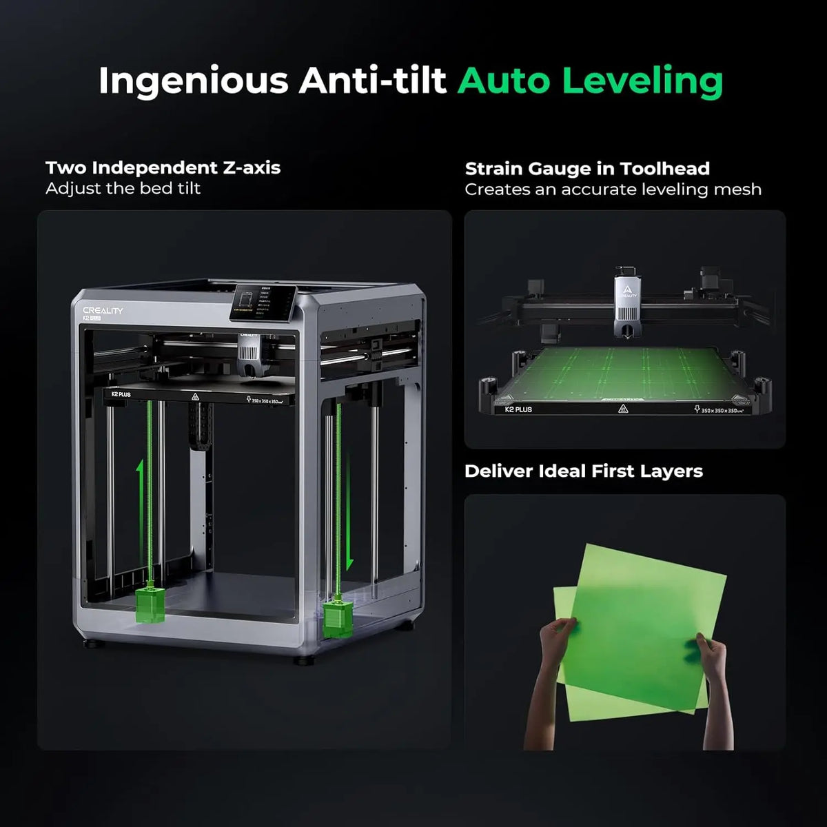 Creality K2 PLUS Combo 3D Printer Enclosed Chamber Design with 600mmS HighSpeed Printing AutoBedLeveling and FilamentRunoutS