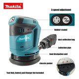 Makita DBO180Z 18V Brushless Cordless Orbital Sander  3 Speed 7000-11000 OPM with Pad Brake for Furniture Use