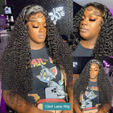 13X4 13X6 Water Wave Hd Transparent Lace Front Wigs Deep Wave Lace