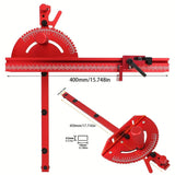 1 Set Miter Gauge and 400MM Aluminium Profile Fence With Track Stop Sawing Assembly Angle Ruler for Table Saw Router Table Woodw