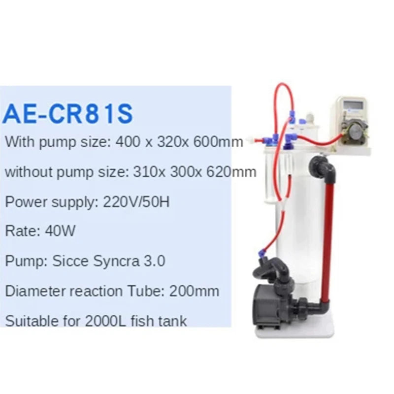 Aqua Excel's Alkaline Reactor, R5, R6, AE-CR, 50S, 60S, 81S, 90S, 100S