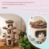 70 Heavy Duty Cat Tree for Large Cats with Toys All-in-One Cat Tower Featuring Multiple Cat Perches Tall Scratching Post Durabl