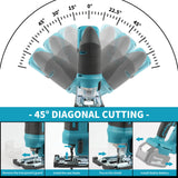 Makita DJV182 18V Cordless Jigsaw 300W 0-2700rpm 80mm Stroke ±45° Bevel Cut Power Tool for Wood Plastic Metal Cutting