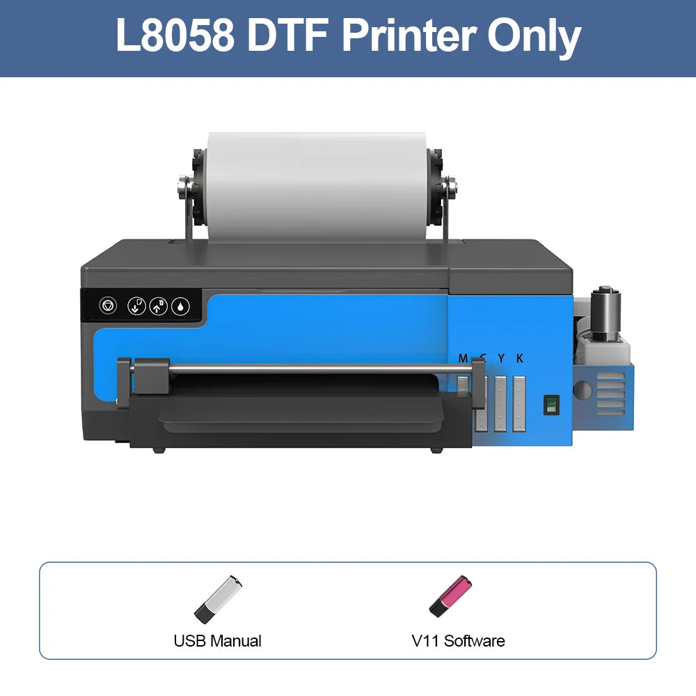 A4 DTF Printer XP600 Printhead 21cm Direct to Film Printer for Dark Light T-Shirt Fabric Garment Clothes DTF Printing Machine