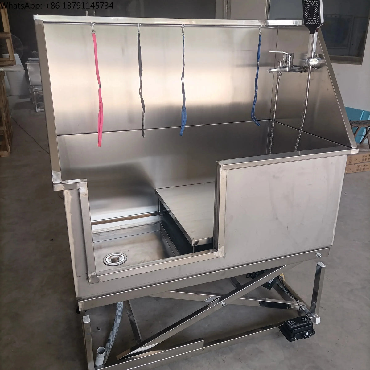 Eco-Friendly Stainless Steel Pet Grooming Tubs Salon Use for Dogs