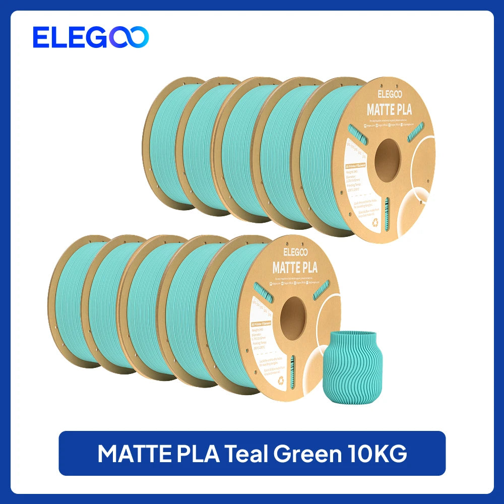 ELEGOO Multiple-Color Matte PLA Filament 1.75mm 2KG/4KG/5KG/10KG For EU US