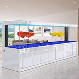 All-in-One Aquarium2026 Integrated Office & Living Room  Large 2m Floor Fish Tank With Bottom Filter For Golden Dragon