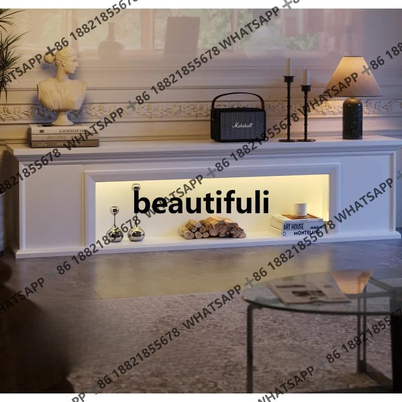 Fireplace, Electronic Simulation Flame Heating Decorative TV Cabinet Home Living Room New Storage Cabinet