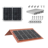 Solar Panel Bracket More Lighten Brick Roof Mounting Rail Roof Hook Mounting Sets for Glazed Tile Roof for Any Solar Panel