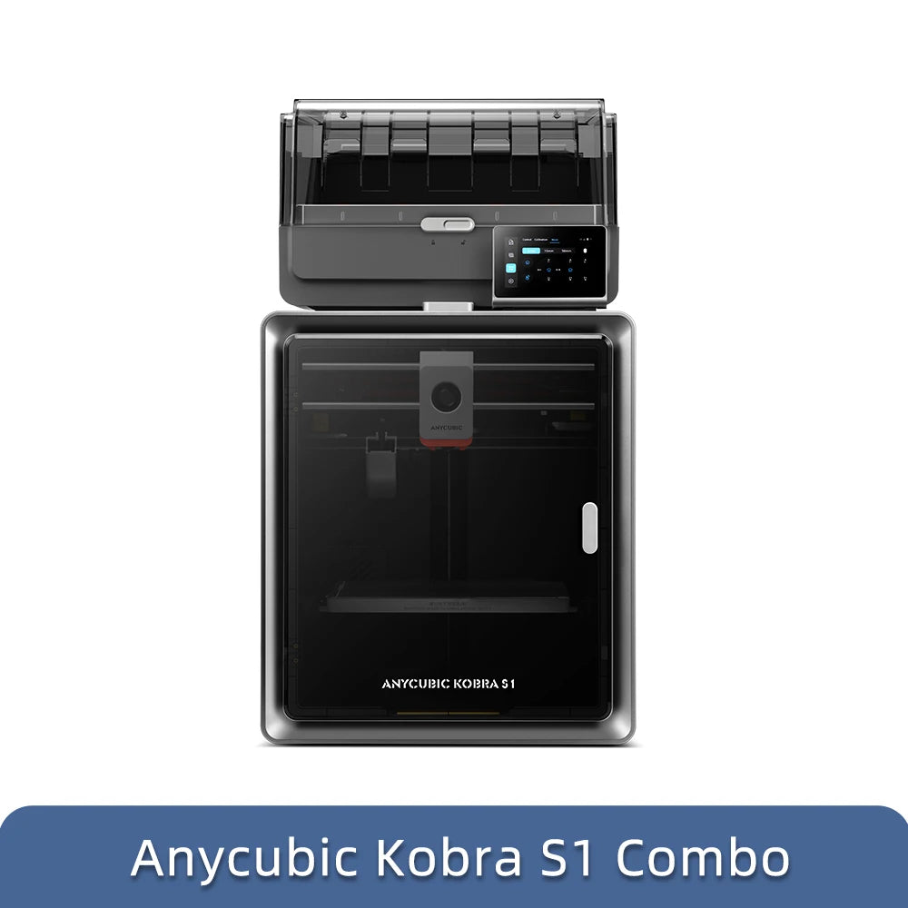 Anycubic Kobra S1 Combo Multi-Color 3D Printer High Precision Core XY Stable Structure Ultra-Quiet Max Speed 600mm/s