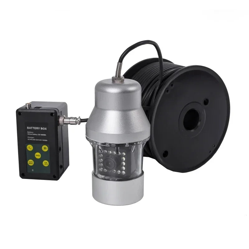F08 20m 360Degree Underwater Rotating Fishing Camera with 18pcs LED Video recording function 1000TVL 7" LCD Fish Finder+8GB free