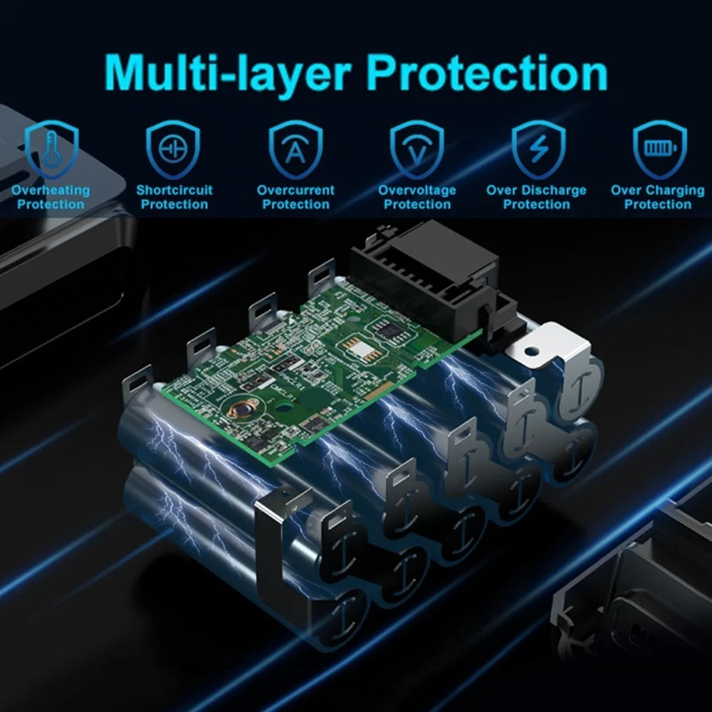 for Makita 21V 9.0Ah Smart Battery 5S3P Li-ion Pack 2H Fast Charging Overheat Protection for Power Tools Drills Safety Certified